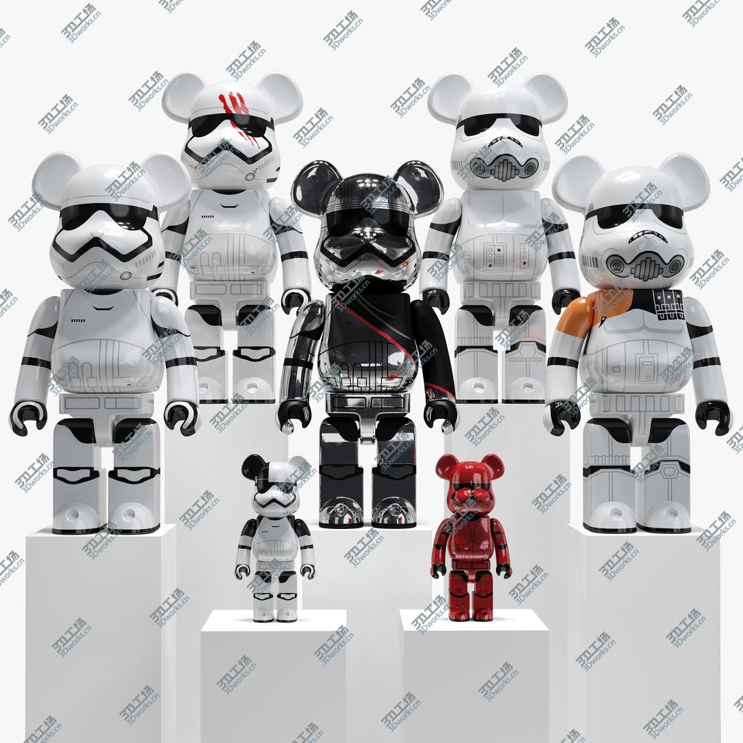 3D打印 星球大战积木熊 Bearbrick Star Wars
