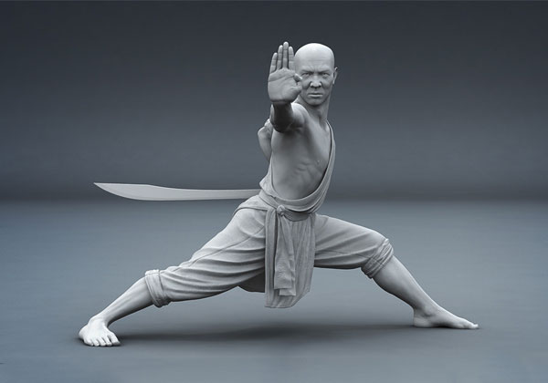 少林武僧高清三维模型